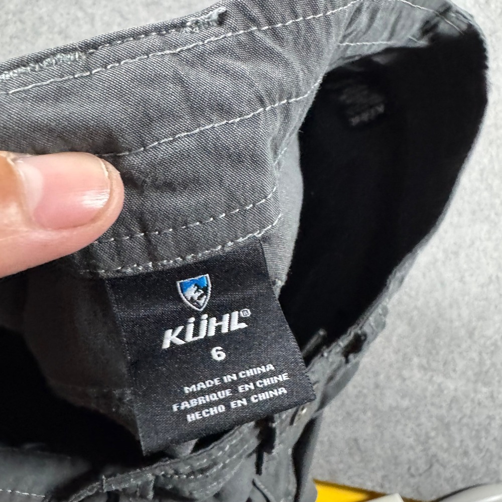 KUHL Shorts Womens 6 Gray Splash Cargo Hiking Outdoor Utility Cotton Blend 7in - Picture 5 of 11